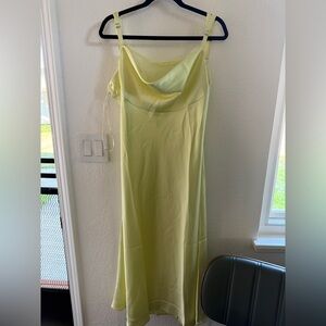 Forever 21 Yellow satin Dress